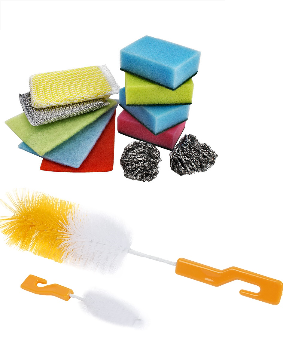 Губки, мочалки, ерши, щетки для посуды