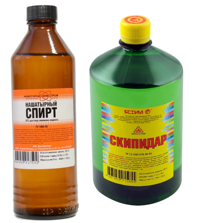 Аммиачная вода, нашатырный спирт, скипидар