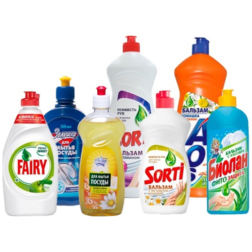 Моющие средства для посуды и посудомоечных машин