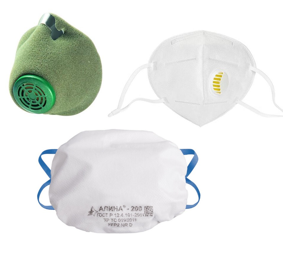 Маски, полумаски, респираторы для ремонта