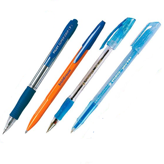 Ручки шариковые, стержни для шариковых ручек