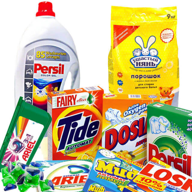 СРЕДСТВА ДЛЯ СТИРКИ И УХОДА ЗА БЕЛЬЁМ, ОДЕЖДОЙ И ОБУВЬЮ