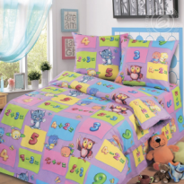 КПБ 1,5сп бязь Kids Лазурия Gold