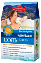 Соль для ванны Мировые Рецепты Баден-Баден Антистресс 500г