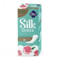 Прокладки ежедневные Ola Silk Sense Daily Deo Бархатная роза 20шт