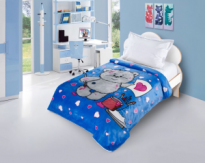 Плед 110х140 Плюша велсофт в корбке Ладошки