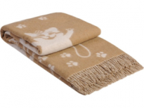 Плед Коты 140х200 бел-беж