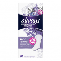 Прокладки ежедневные Always Normal Single ароматиз 20шт