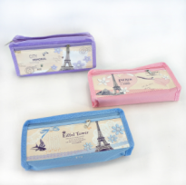 Пенал Париж карман на молнии