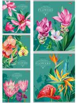 Тетрадь Profit 48л линия Экзотические цветы