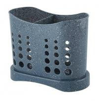 Сушилка для столовых приборов Plast Team Stone 168х84х133мм темный камень