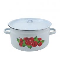 Кастрюля эмаль 5,5л Черешня