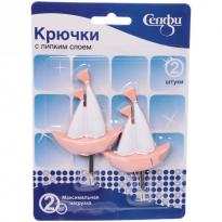 Крючки с липким слоем Селфи ИДЕЯДОМА 2шт нагрузка 2кг Кораблик
