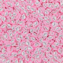 Добавка для слаймов Посыпка фимо 15г Облачки св-роз  0,5 см  