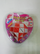 Змейка логическая в виде  сердца  8089  пл прозрачный