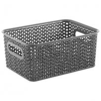 Корзина Вязь 3л 235х173х105мм серый