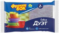 Губки кухонные Фрекен Бок Дуэт профилир черные 2шт