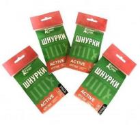 Шнурки Домашний Сундук Active кругл с наполнителем Усиленные 90см белые