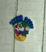 Магнит керамика 2 ноги пляж черепаха QQP0713