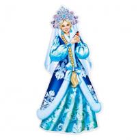 Плакат вырубной А3 Снегурочка в кокошнике двухсторонний