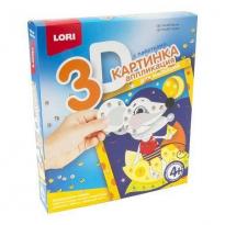 Аппликация для малышей с паетками 3D Мышка