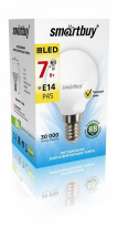 Лампа светодиод LED Smartbuy P45 07W 3000 E14