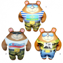 Игрушка-антистресс Мишка Крутышка ВДВ мал.