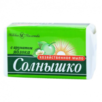 Мыло хозяйственное Солнышко с ароматом Яблока 140 гр