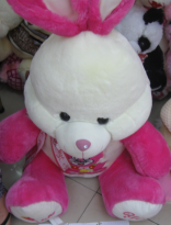 Кролик 65 см вышивка на животе зайчик  003