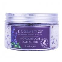 Соль для ванн L'Cosmetics морская Мертвого моря Лаванда 300гр
