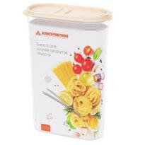 Емкость для сыпучих продуктов с клапаном Фиеста 1,2л беж