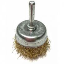 Щетка металл ON со шпилькой для дрели 75мм чашка