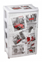 Комод 4 секции широкий Париж