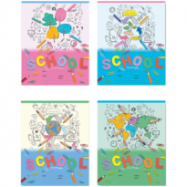 Тетрадь 18л клетка Bg Eco School 