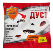 Средство Дуст Бдительный Страж от тараканов и клопов 100г