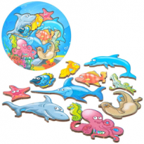 Доска вкладыш Морские обитатели  
