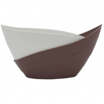 Кашпо Гармония 1,5л цв мокко-белый